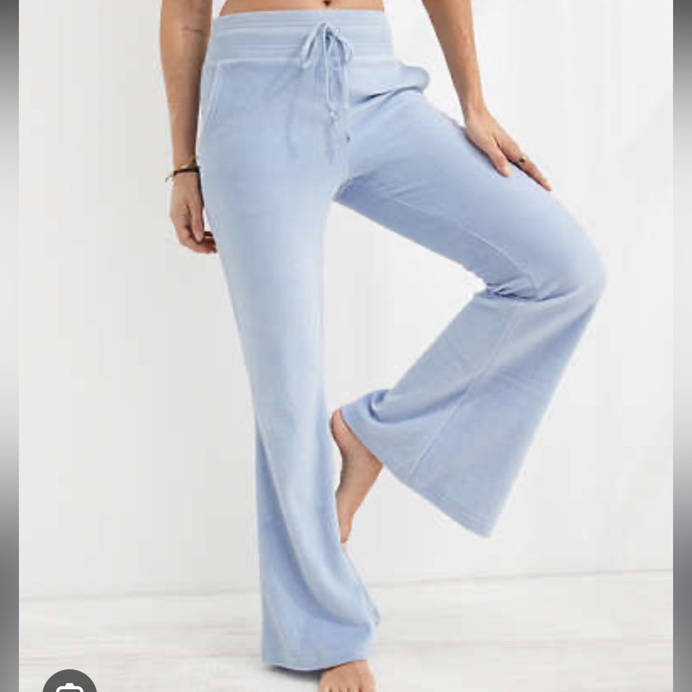 Aerie velvet flare pants